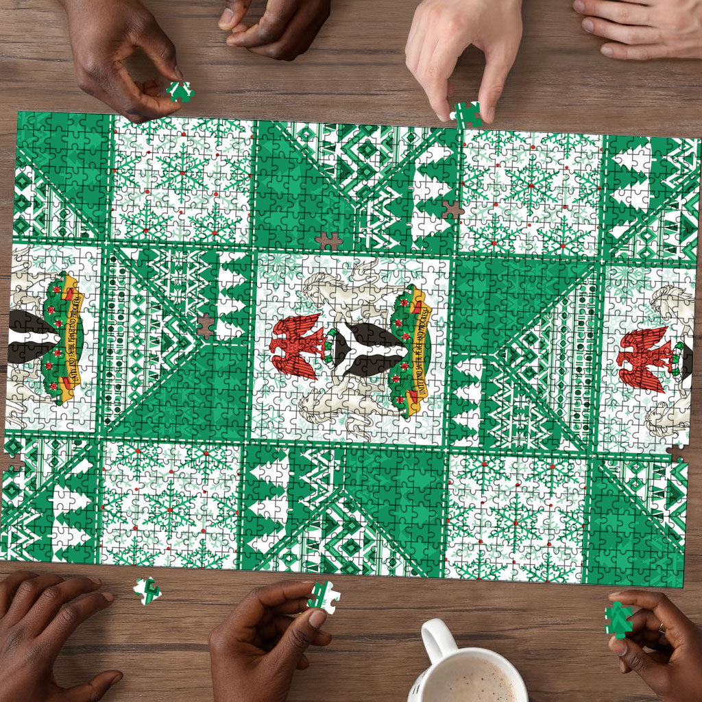 Nigeria Christmas Puzzle Patchwork Style