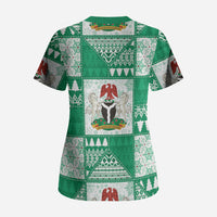 Nigeria Christmas Scrub Top Patchwork Style