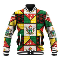 Zimbabwe Christmas Baseball Jacket Patchwork Style