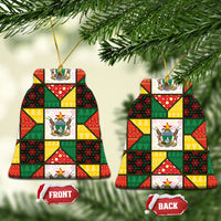Zimbabwe Christmas Ceramic Ornament Patchwork Style