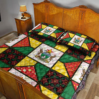 Zimbabwe Christmas Quilt Bed Set Patchwork Style