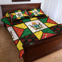 Zimbabwe Christmas Quilt Bed Set Patchwork Style
