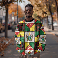Zimbabwe Christmas Sweatshirt Patchwork Style