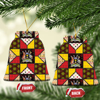 Uganda Christmas Ceramic Ornament Patchwork Style