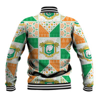 Ivory Coast Christmas Baseball Jacket Patchwork Style