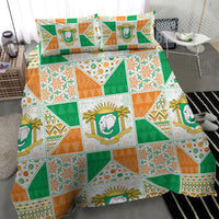 Ivory Coast Christmas Bedding Set Patchwork Style