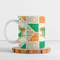 Ivory Coast Christmas Ceramic Mug Patchwork Style