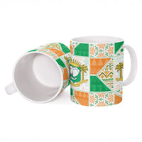 Ivory Coast Christmas Ceramic Mug Patchwork Style