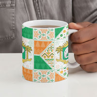 Ivory Coast Christmas Ceramic Mug Patchwork Style