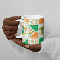 Ivory Coast Christmas Ceramic Mug Patchwork Style