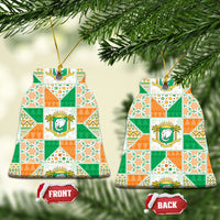 Ivory Coast Christmas Ceramic Ornament Patchwork Style