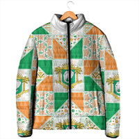 Ivory Coast Christmas Padded Jacket Patchwork Style
