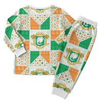 Ivory Coast Christmas Pajama Set Patchwork Style