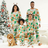 Ivory Coast Christmas Pajama Set Patchwork Style