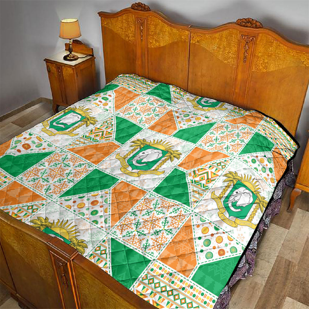 Ivory Coast Christmas Quilt Patchwork Style