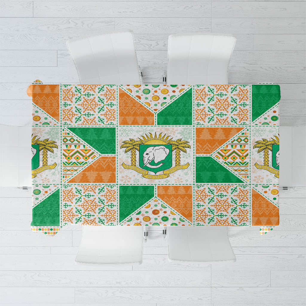 Ivory Coast Christmas Tablecloth Patchwork Style