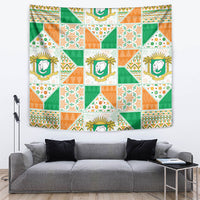Ivory Coast Christmas Tapestry Patchwork Style