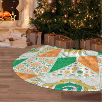 Ivory Coast Christmas Tree Skirt Patchwork Style