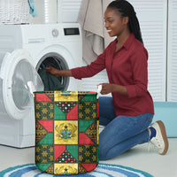 Ghana Christmas Laundry Basket Patchwork Style