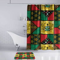 Ghana Christmas Bathroom Set Patchwork Style