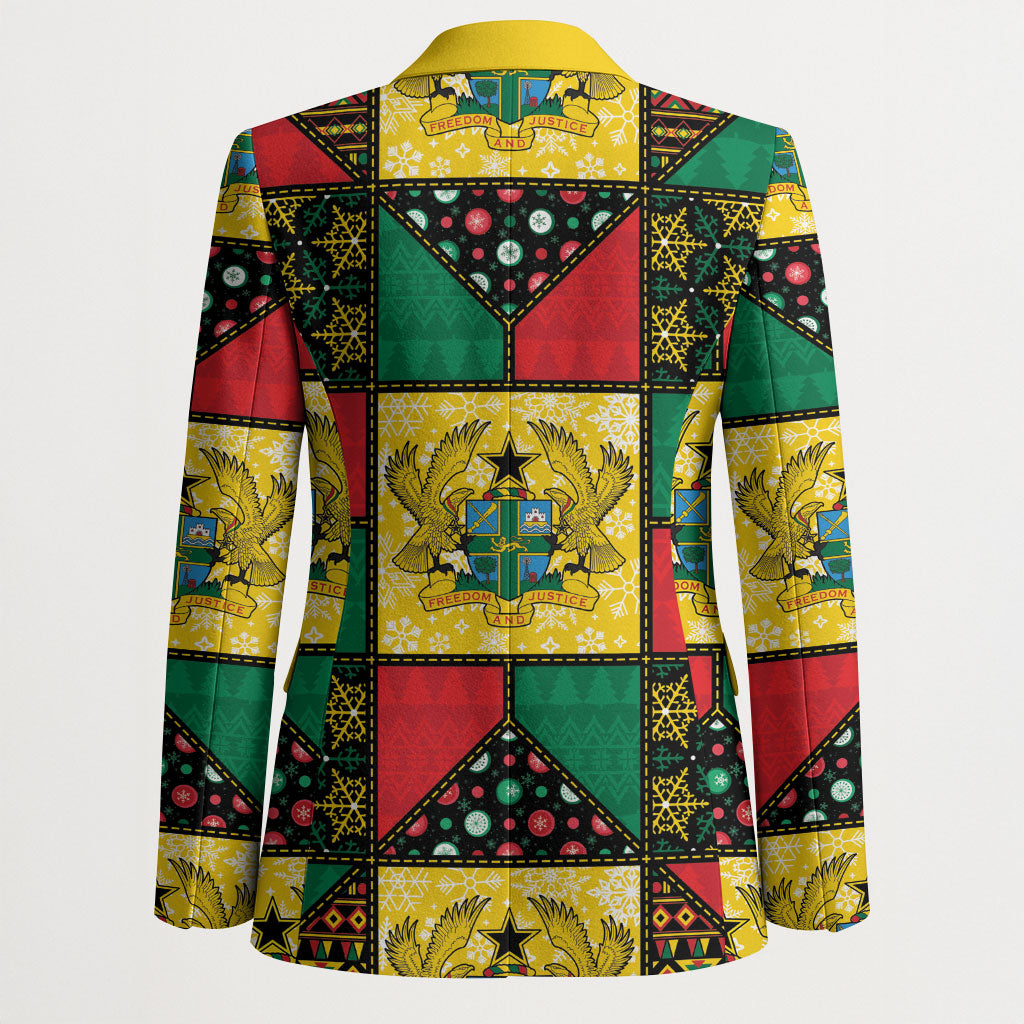 Ghana Christmas Blazer Patchwork Style