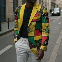 Ghana Christmas Blazer Patchwork Style