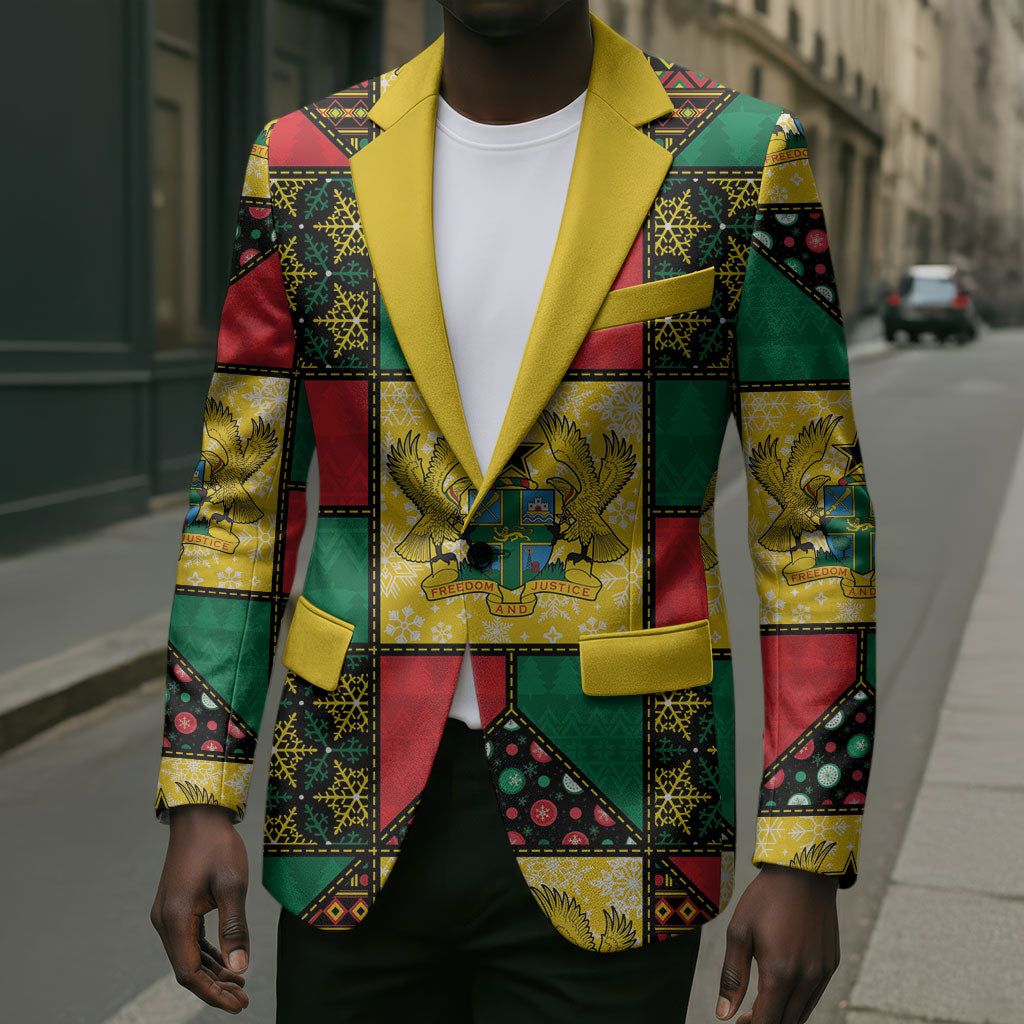 Ghana Christmas Blazer Patchwork Style