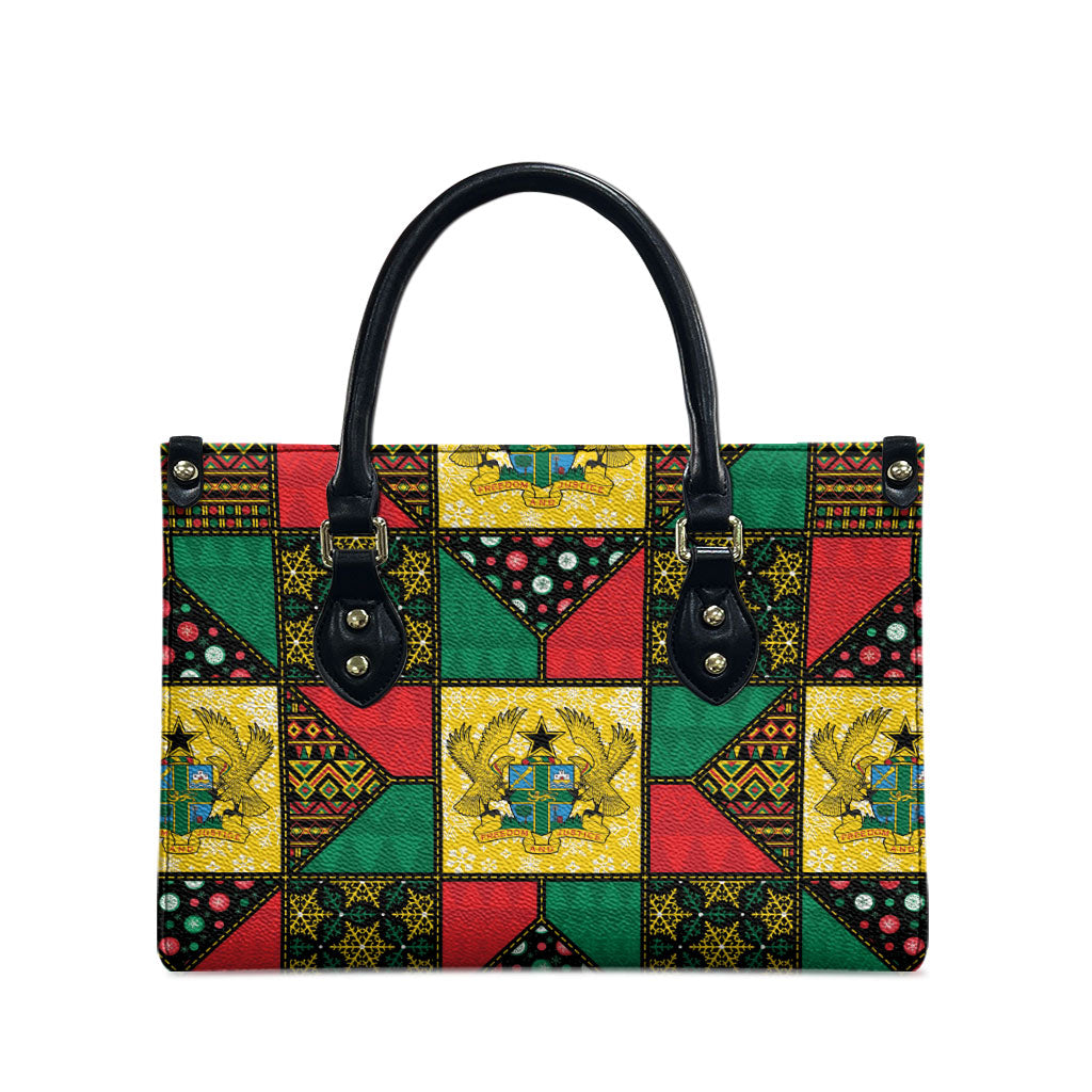 Ghana Christmas Leather Bag Patchwork Style