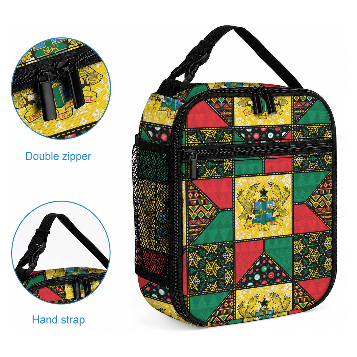 Ghana Christmas Lunch Bag Patchwork Style