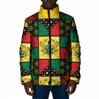 Ghana Christmas Padded Jacket Patchwork Style