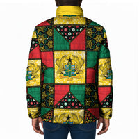 Ghana Christmas Padded Jacket Patchwork Style