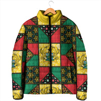 Ghana Christmas Padded Jacket Patchwork Style