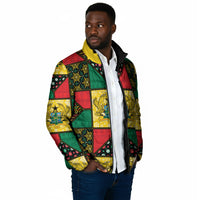 Ghana Christmas Padded Jacket Patchwork Style