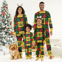 Ghana Christmas Pajama Set Patchwork Style
