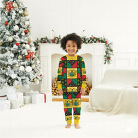 Ghana Christmas Pajama Set Patchwork Style