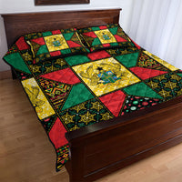 Ghana Christmas Quilt Bed Set Patchwork Style