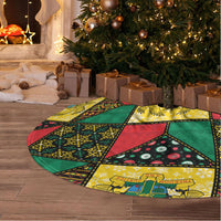 Ghana Christmas Tree Skirt Patchwork Style