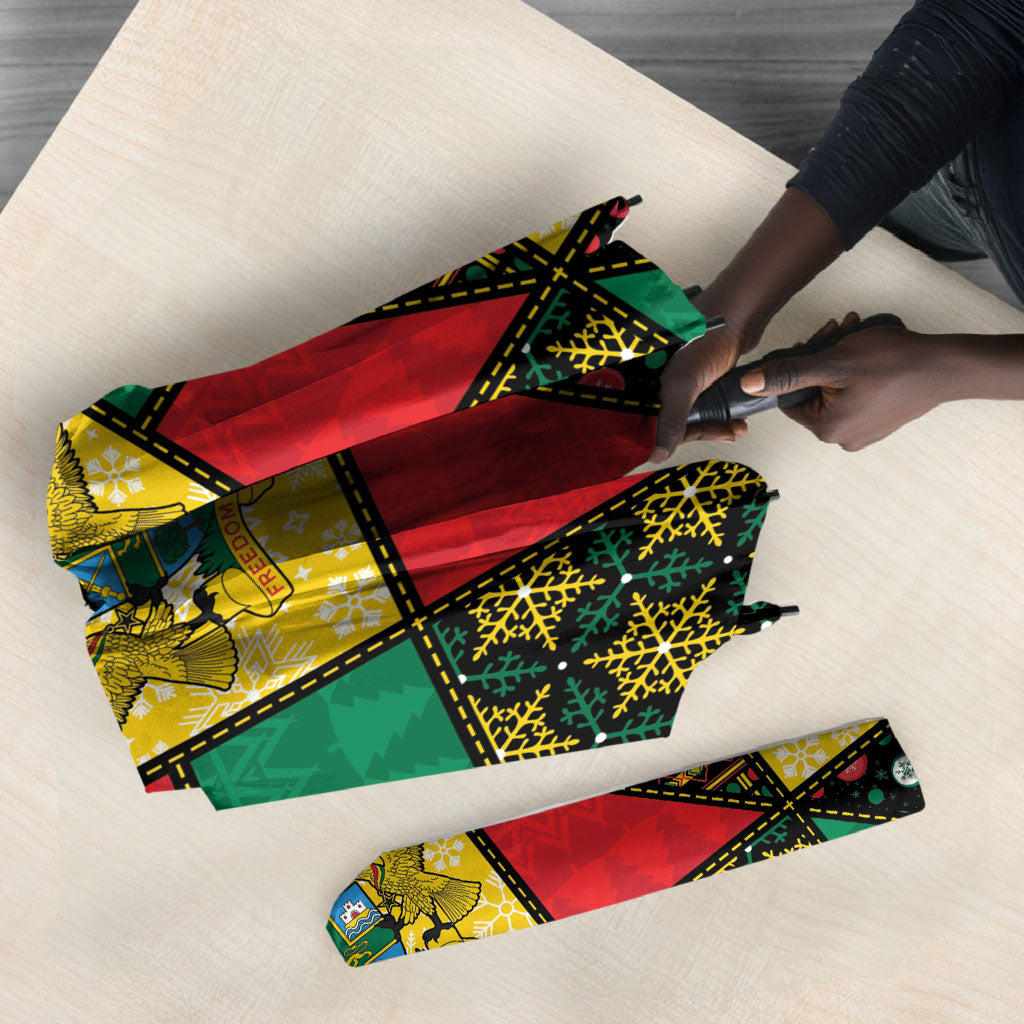 Ghana Christmas Umbrella Patchwork Style