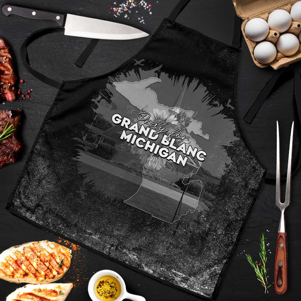 Pray For Michigan Apron No More Violence - Wonder Print Shop