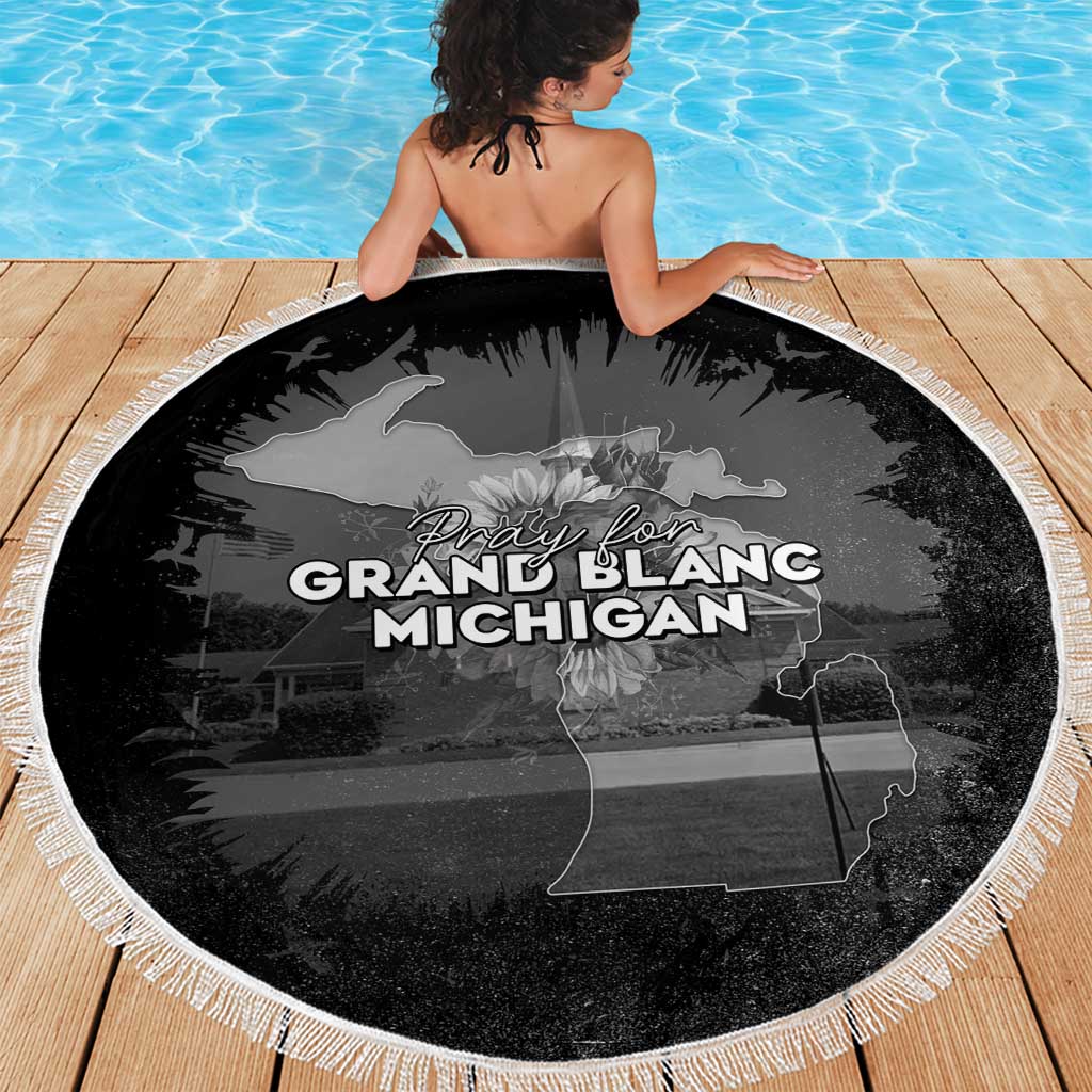 Pray For Michigan Beach Blanket No More Violence - Wonder Print Shop