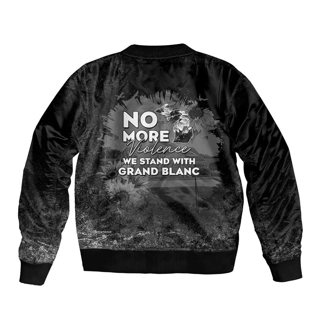 Pray For Michigan Bomber Jacket No More Violence - Wonder Print Shop