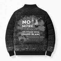 Pray For Michigan Bomber Puffer Jacket No More Violence - Wonder Print Shop