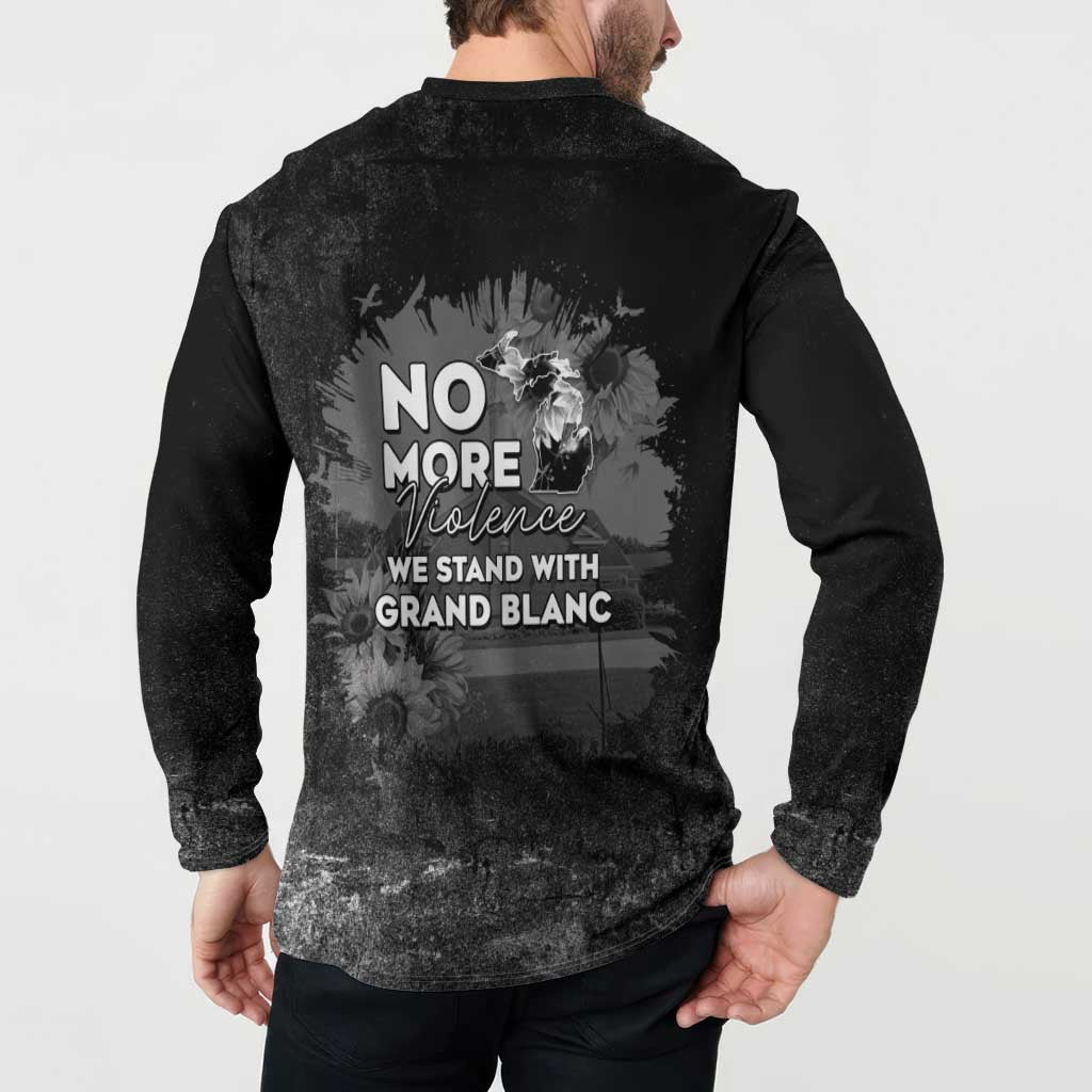 Pray For Michigan Button Sweatshirt No More Violence - Wonder Print Shop