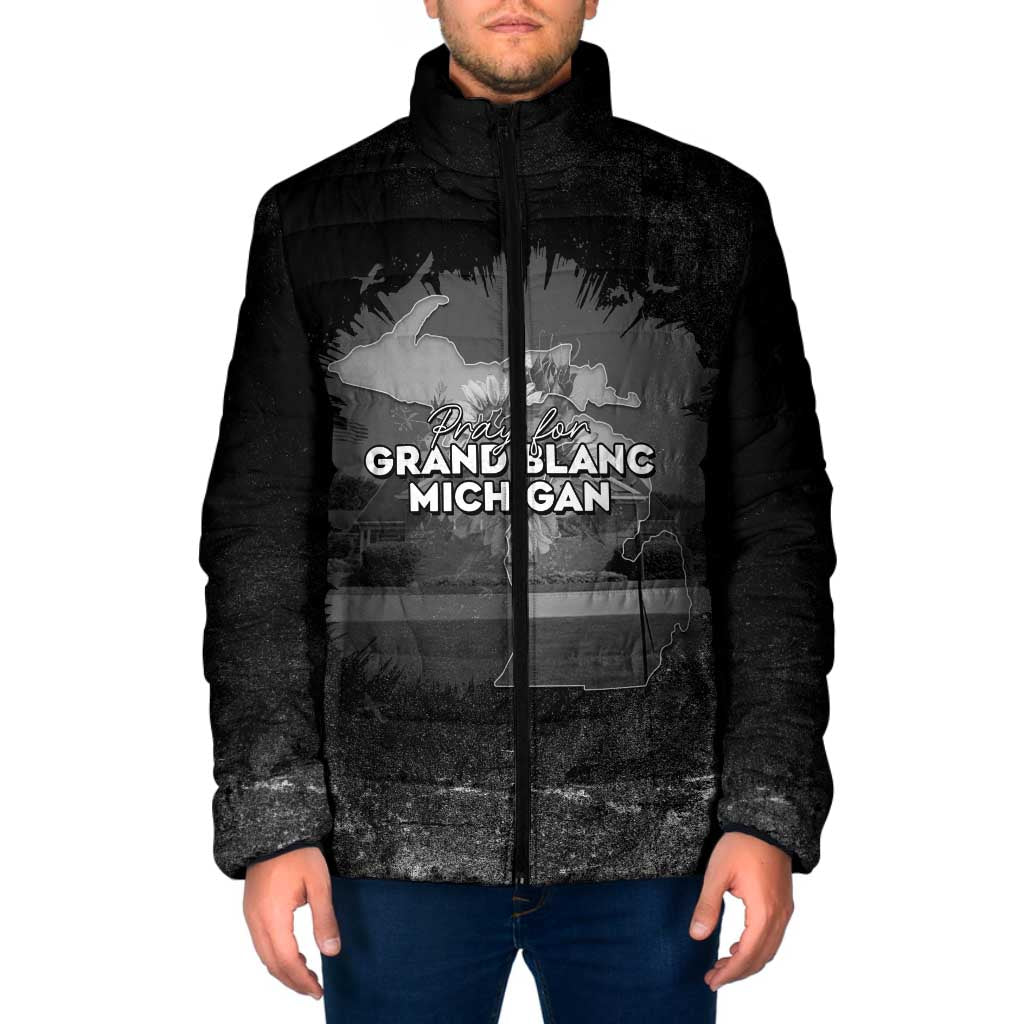 Pray For Michigan Padded Jacket No More Violence - Wonder Print Shop