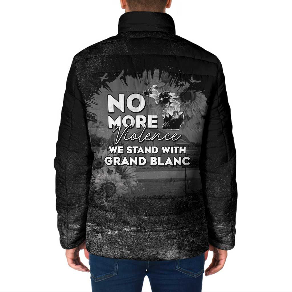 Pray For Michigan Padded Jacket No More Violence - Wonder Print Shop