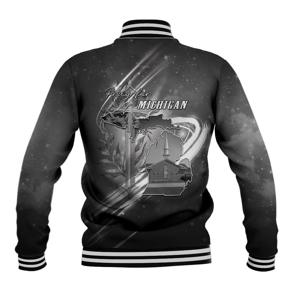 Pray For Grand Blanc Baseball Jacket Pray For Liberty - Wonder Print Shop