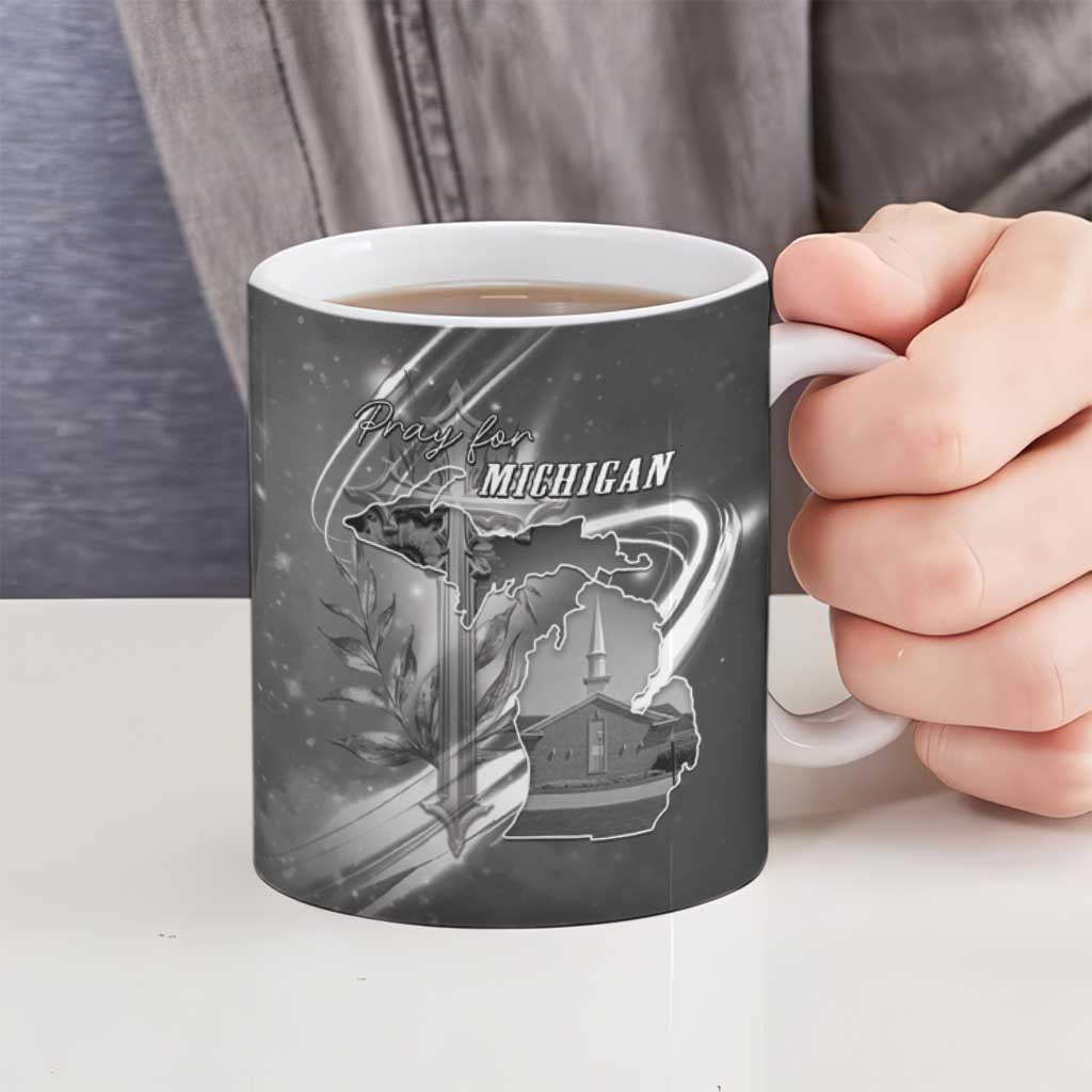 Pray For Grand Blanc Ceramic Mug Pray For Liberty - Wonder Print Shop