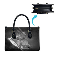 Pray For Grand Blanc Leather Bag Pray For Liberty - Wonder Print Shop