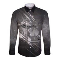 Pray For Grand Blanc Long Sleeve Button Shirt Pray For Liberty - Wonder Print Shop