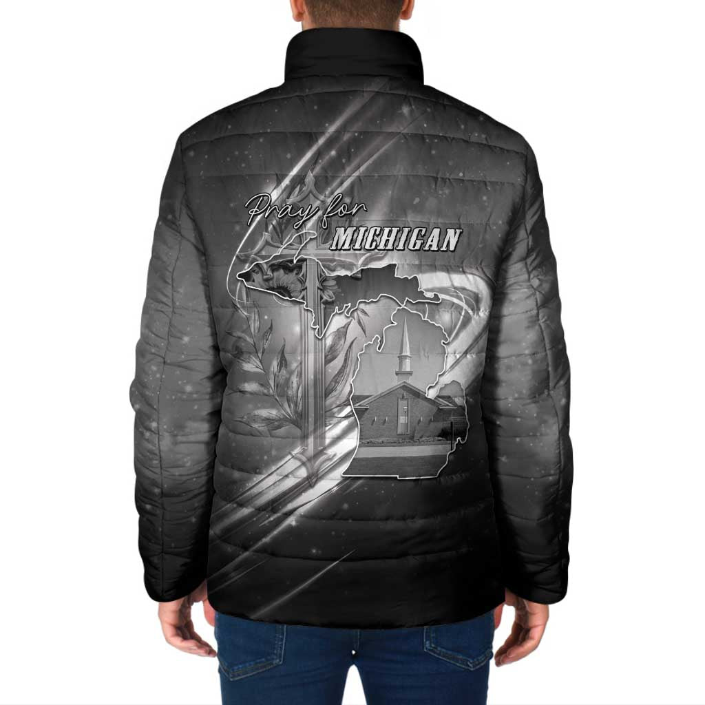 Pray For Grand Blanc Padded Jacket Pray For Liberty - Wonder Print Shop
